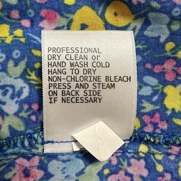 Adrienne Vittadini Floral 3/4 Sleeves Tie Pull Over Top - Picture 12 of 13